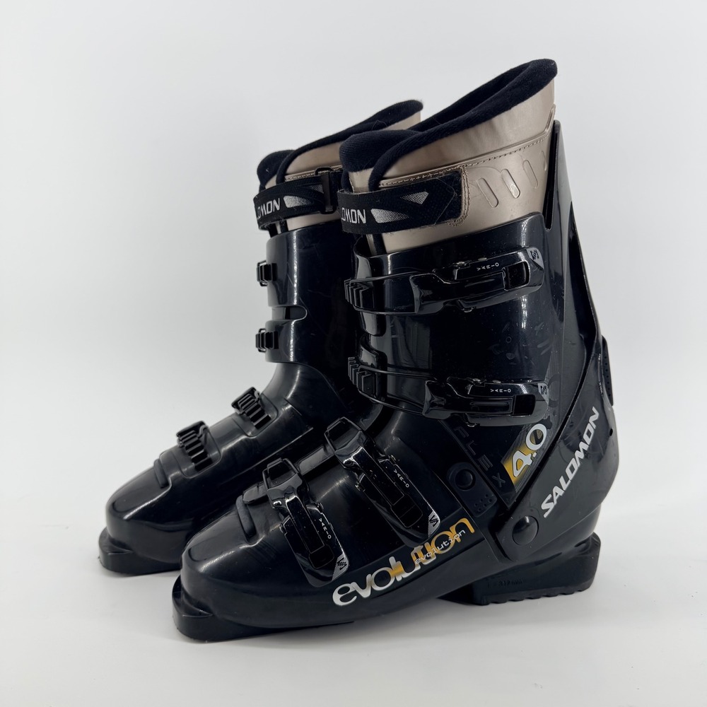 Salomon Evolution 4.0 Ski Boots Black Downhill Alpine Size 27.0 312mm